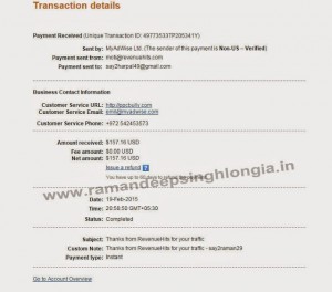 Revenuehits Review and revenuehits.com Payment Proof 2015